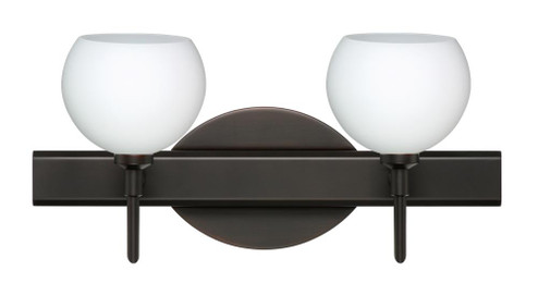 Besa Wall Palla 5 Bronze Opal Matte 2x5W LED (127|2SW-565807-LED-BR)