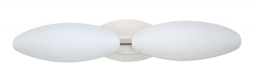 Besa Wall Aero Satin Nickel Opal Matte 2x5W LED (127|2WM-272707-LED-SN)