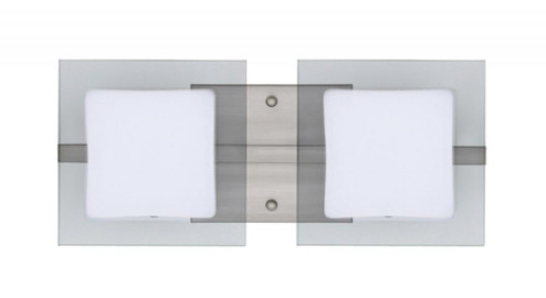 Besa Wall Alex Satin Nickel Opal/Clear 2x5W LED (127|2WS-773539-LED-SN)