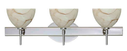 Besa Wall Brella Chrome Mocha 3x5W LED (127|3SW-467983-LED-CR)