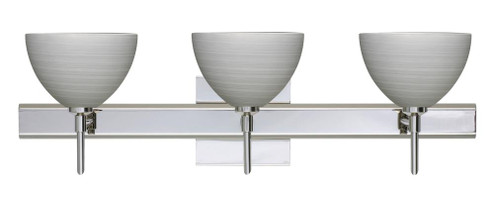 Besa Wall With SQ Canopy Brella Chrome Titan 3x5W LED (127|3SW-4679TN-LED-CR-SQ)