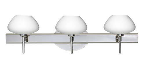 Besa Wall Peri Chrome Opal Matte 3x5W LED (127|3SW-541007-LED-CR)