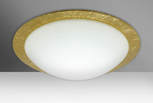 Besa Ceiling Ring 19 White/Gold Foil Ring 3x9W LED (127|9770GFC-LED)
