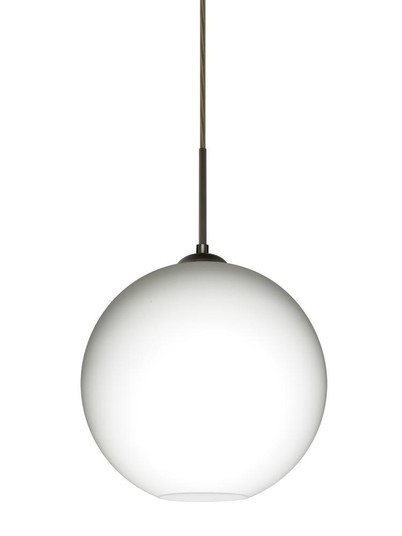 Besa Coco 10 Pendant, Opal Matte, Bronze Finish, 1x9W LED (127|1JT-COCO1007-LED-BR)