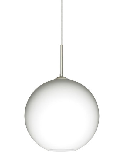 Besa Coco 10 Pendant, Opal Matte, Satin Nickel Finish, 1x9W LED (127|1JT-COCO1007-LED-SN)