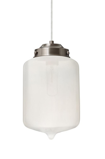 Besa Olin Pendant Satin Nickel Frost 1x60W Medium Base T10 (127|1JT-OLINFR-SN)