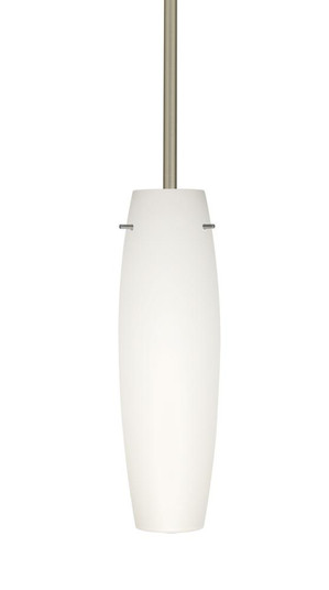 Besa Tu Tu Stem Pendant Satin Nickel Opal Matte 1x40W Halogen (127|1TT-412107-HAL-SN)