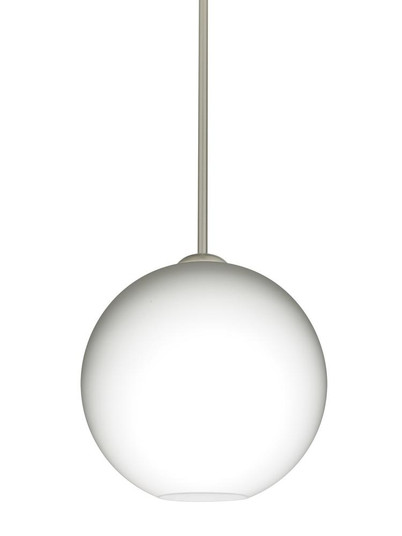 Besa Coco 10 Stem Pendant, Opal Matte, Satin Nickel Finish, 1x9W LED (127|1TT-COCO1007-LED-SN)