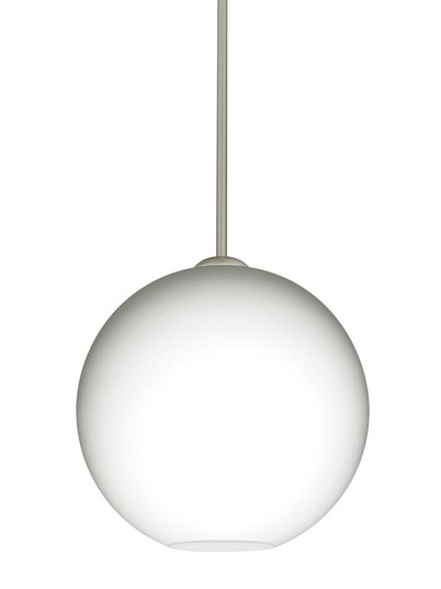 Besa Coco 12 Stem Pendant, Opal Matte, Satin Nickel Finish, 1x60W Medium Base (127|1TT-COCO1207-SN)