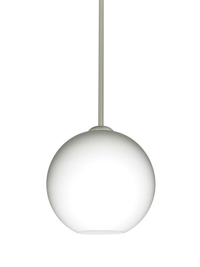 Besa Coco 8 Stem Pendant, Opal Matte, Satin Nickel Finish, 1x9W LED (127|1TT-COCO807-LED-SN)