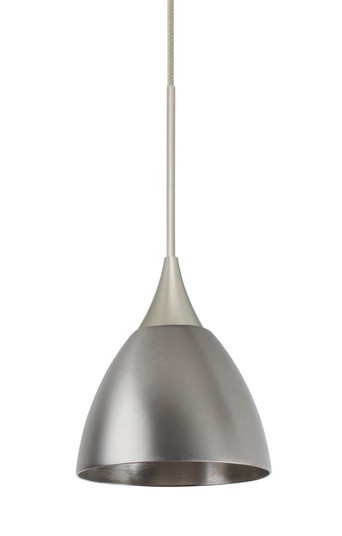 Besa Divi Pendant, Metal Satin Nickel, Satin Nickel, 1x9W LED (127|1XC-1858MN-LED-SN)