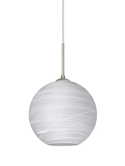 Besa Coco 8 Pendant For Multiport Canopy, Cocoon, Satin Nickel Finish, 1x60W Medium B (127|J-COCO860-SN)