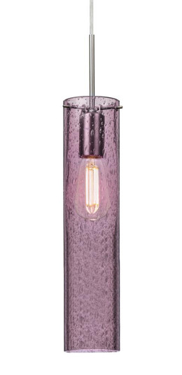 Besa, Juni 16 Pendant For Multiport Canopy, Plum Bubble, Satin Nickel, 1x4W LED Filament (127|J-JUNI16PL-EDIL-SN)
