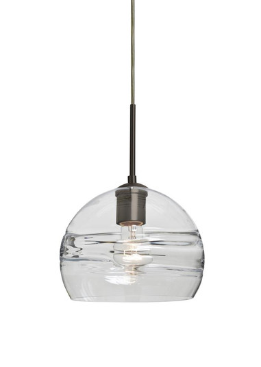 Besa Spirit 8 Pendant For Multiport Canopy, Clear, Bronze Finish, 1x60W Medium Base (127|J-SPIR8CL-BR)