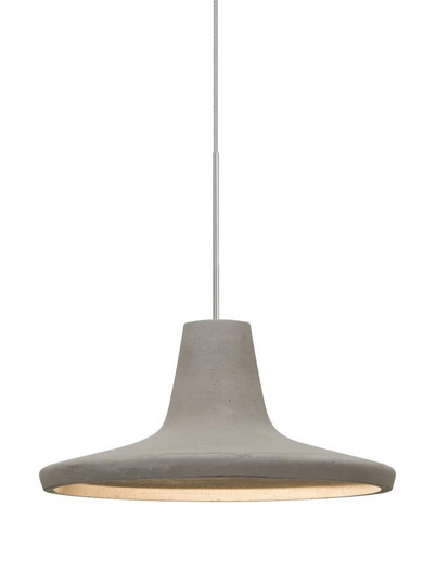 Besa Modus Cord Pendant, Tan, Satin Nickel Finish, 1x9W LED (127|XP-MODUSTN-LED-SN)