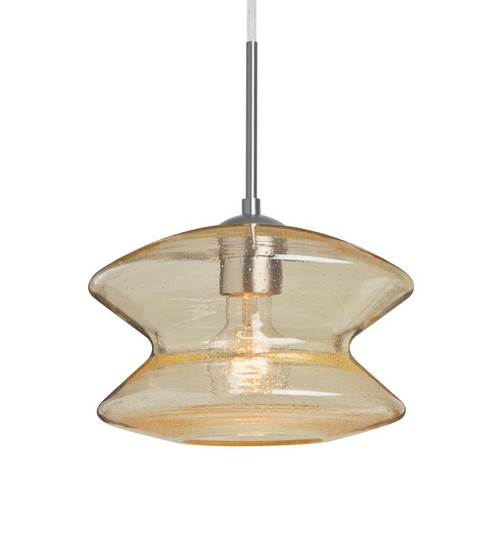 Besa, Zen Cord Pendant, Gold Bubble, Satin Nickel Finish, 1x60W Medium Base (127|1JT-ZENGD-SN)
