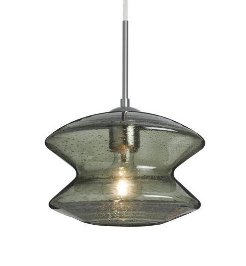 Besa, Zen Cord Pendant, Moss Bubble, Satin Nickel Finish, 1x60W Medium Base (127|1JT-ZENMS-SN)