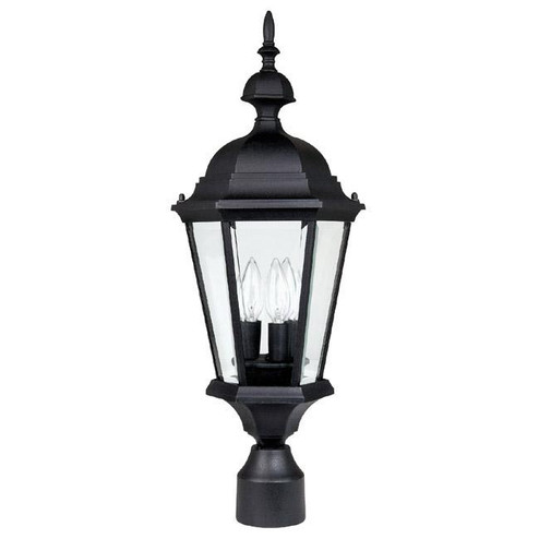 3 Light Outdoor Post Lantern (42|9725BK)