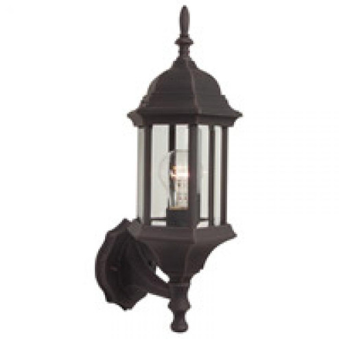 Hex Style Cast 1 Light Small Outdoor Wall Lantern in Rust (20|Z290-RT)