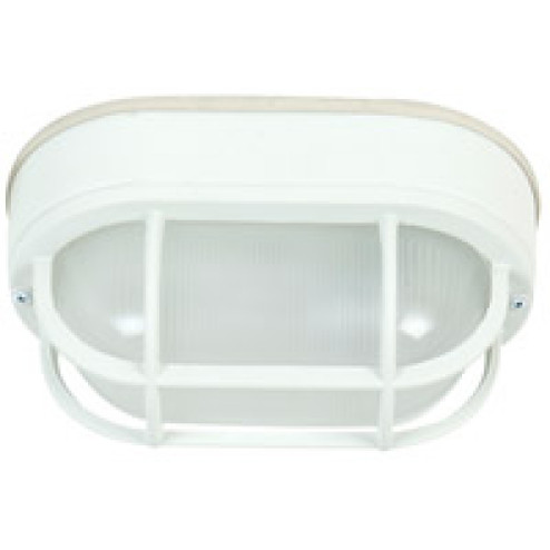 Oval Bulkhead 1 Light Small Flush/Wall Mount in Textured White (20|Z396-TW)