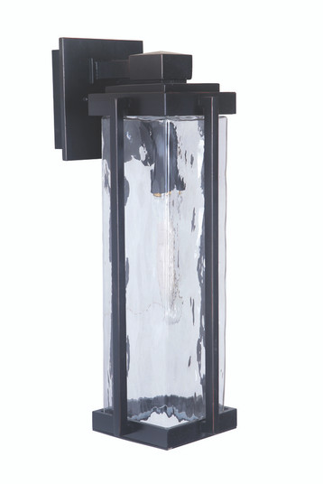 Pyrmont 1 Light Medium Outdoor Wall Lantern in Oiled Bronze Gilded with Clear Hammered Glass (20|Z2614-OBG)