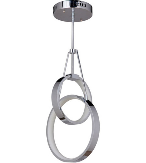Anillo 2 Ring LED Pendant in Chrome (20|42723-CH-LED)