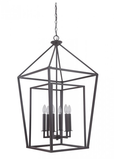 Hudson 6 Light Foyer in Oiled Bronze (20|45836-OB)