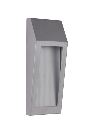 Wedge 1 Light Small LED Outdoor Pocket Sconce in Brushed Aluminum (20|Z9302-BAO-LED)