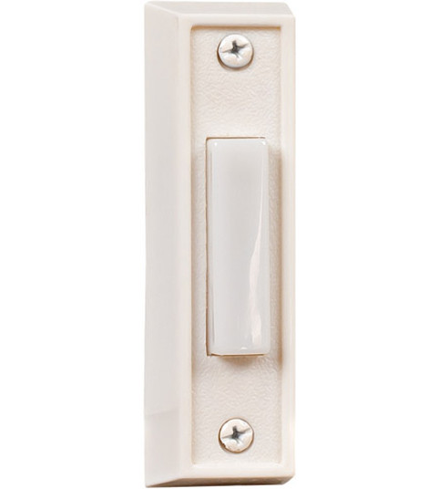 Surface Mount Rectangle Lighted Push Button in White (20|BS6-W)
