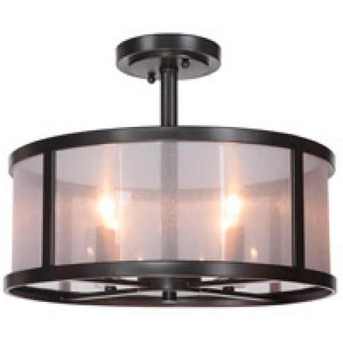 Danbury 4 Light Semi Flush in Matte Black (20|36754-MBK)