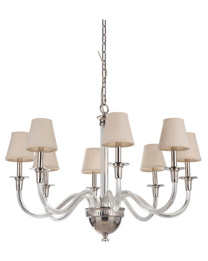 Deran 8 Light Chandelier in Polished Nickel (20|48028-PLN)