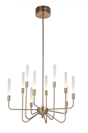 Valdi 10 Light LED Chandelier in Satin Brass (20|49610-SB-LED)