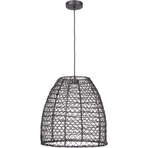 1 Light Woven Pendant in Matte Black (20|P920MBK1)