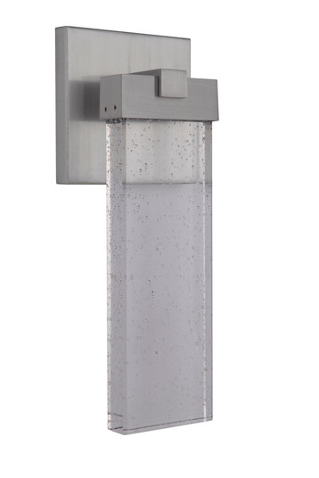 Aria 1 Light Small LED Outdoor Wall Lantern in Satin Aluminum (20|Z1604-SA-LED)