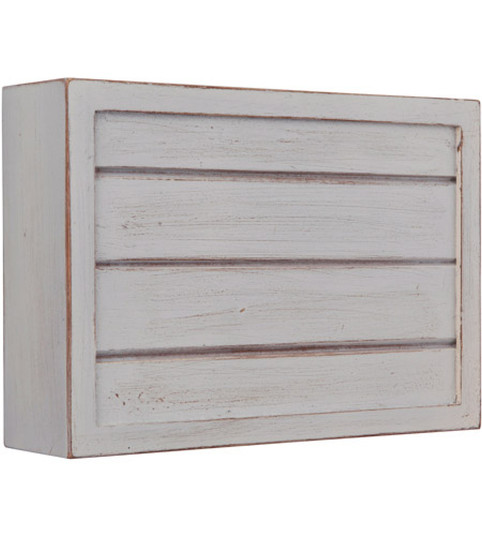 Shiplap Design Chime in White Wash (20|CH1305-WW)