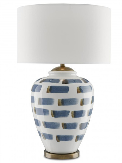 Brushstroke Blue & White Table Lamp (92|6000-0019)