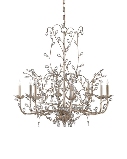 Crystal Bud Large Silver Chandelier (92|9975)