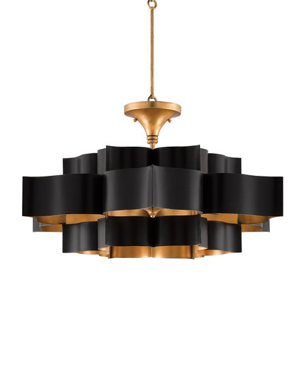 Grand Lotus Large Black Chandelier (92|9000-0429)