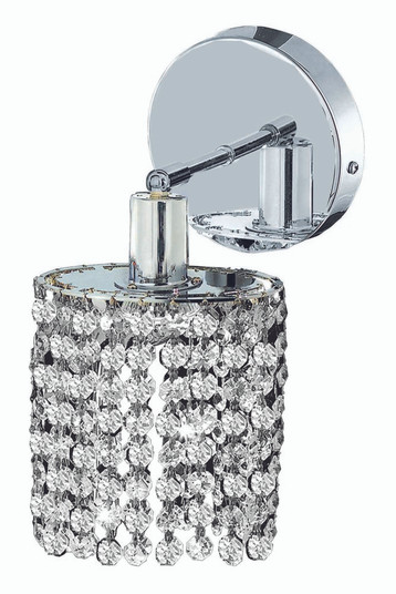 Mini 1 light Chrome Wall Sconce (758|1281W-R-R-CL/SS)
