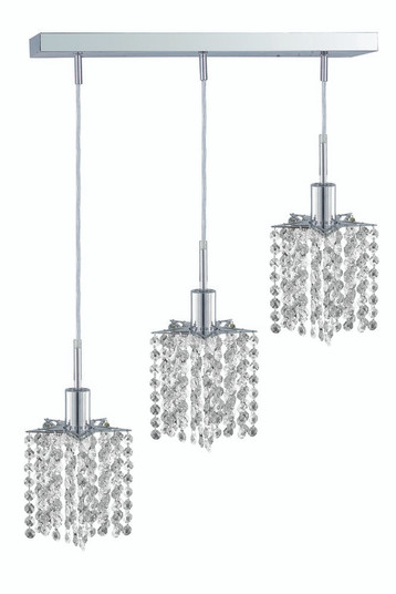 Mini 3 light Chrome Pendant (758|1283D-O-P-CL/RC)