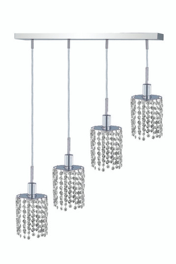 Mini 4 light Chrome Pendant (758|1284D-O-R-CL/SA)