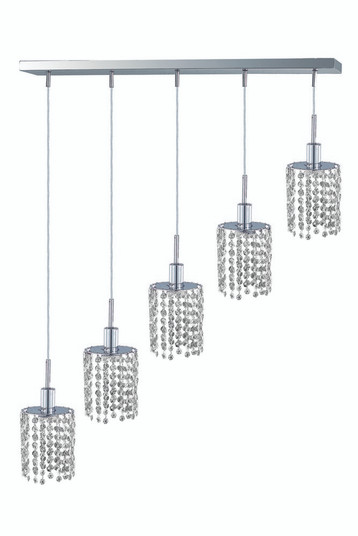 Mini 5 light Chrome Pendant (758|1285D-O-R-CL/SA)
