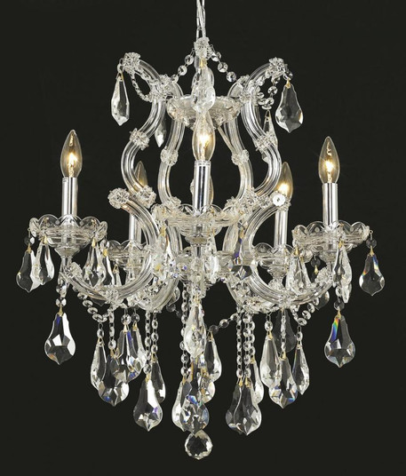 Maria Theresa 6 light Chrome Chandelier Clear Royal Cut Crystal (758|2801D20C/RC)