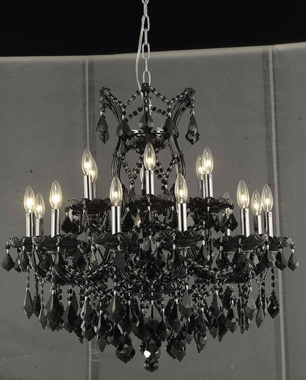 Maria Theresa 19 light Black Chandelier (758|2800D30B/RC)