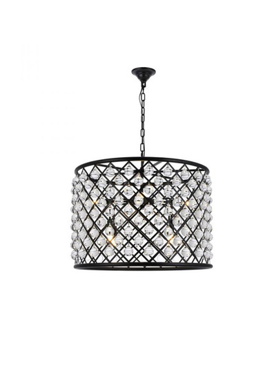 Madison 8 light Matte Black Chandelier Clear Royal Cut Crystal (758|1204D27MB/RC)