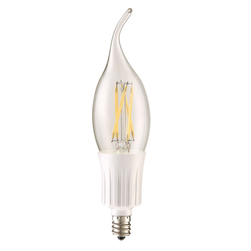 LED C35T 120V 4W 4100K 400LM 360°E12 DIM CHROME (758|E12F-4-D-41-C)