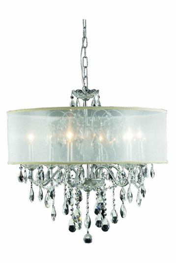 St. Francis 6 light Chrome Chandelier (758|2016D24C+SH/SS)