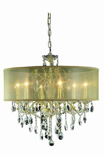 St. Francis 6 light Gold Chandelier (758|2016D24G+SH/SS)