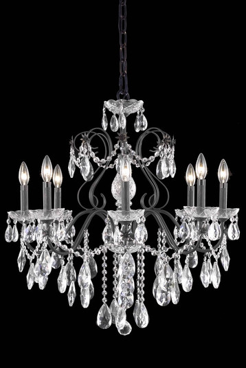 St. Francis 6 light Dark Bronze Chandelier Clear Spectra® Swarovski® Crystal (758|2016D26DB/SA)