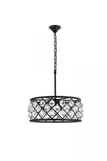 Madison 5 light Matte Black Chandelier Clear Royal Cut Crystal (758|1214D20MB/RC)